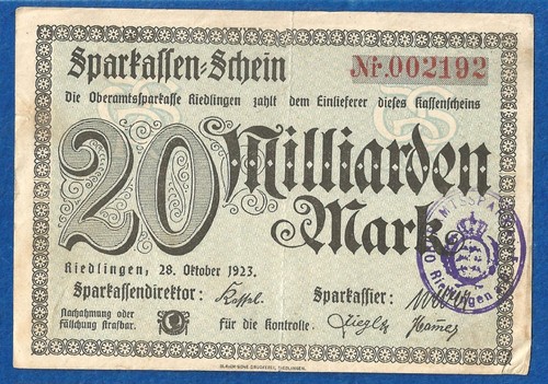 077 notgeld riedlingen - 077,