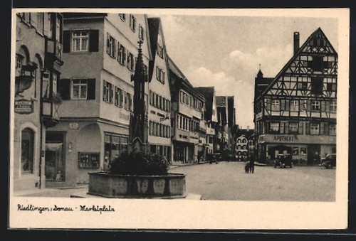 Ansichtskarte riedlingen - ansichtskarte,