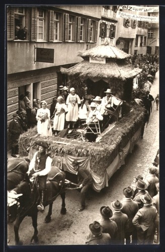 Foto riedlingen festumzug - foto-ak,