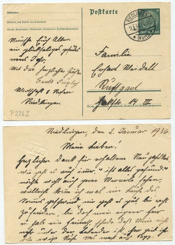 41318 ganzsache 226 - ganzsache, p