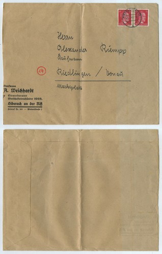 77734 beleg biberach - beleg,