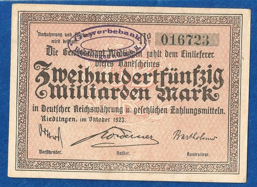 084 notgeld riedlingen - notgeld,