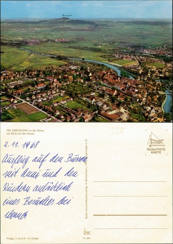 Ansichtskarte riedlingen - ansichtskarte,