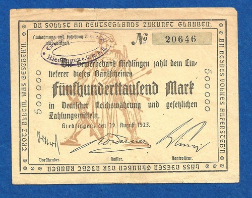 082 notgeld riedlingen - 082,