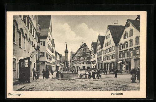 Ansichtskarte riedlingen - ansichtskarte,