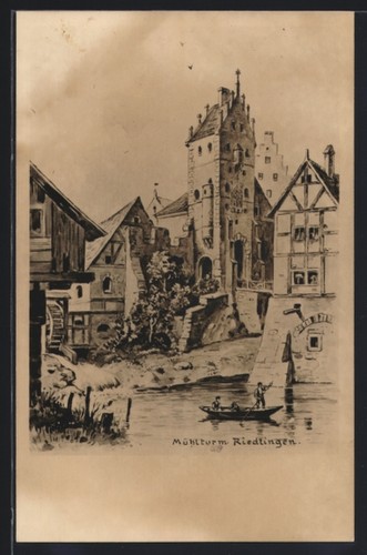 Künstler riedlingen - künstler-ak,