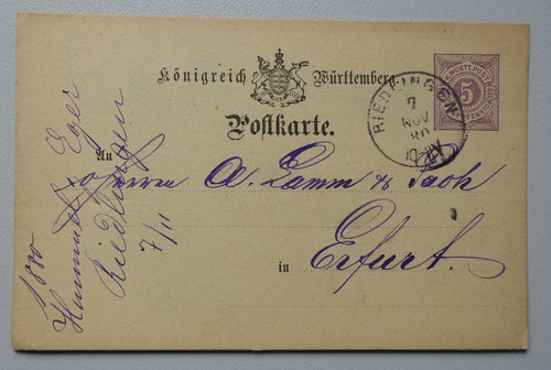 1307 frühe postkarte - frühe,
