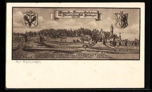 Künstler riedlingen - künstler-ak,